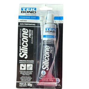 ADESIVO DE SILICONE PRETO 50 GR