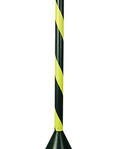 PEDESTAL ZEBRADO PRETO E AMARELO