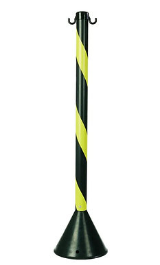 PEDESTAL ZEBRADO PRETO E AMARELO
