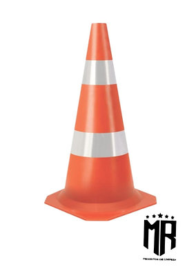 CONE FLEXÍVEL LARANJA 75CM ATENDE A NORMA NBR15071