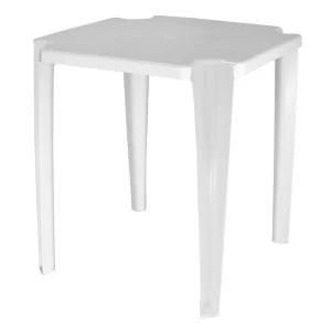 Mesa Noronha Quadrada de Plástico Básica Branca